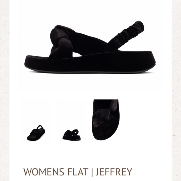 WOMENS FLAT | JEFFREY CAMPBELL SYING BLACK VELVET - Picture 1 of 11